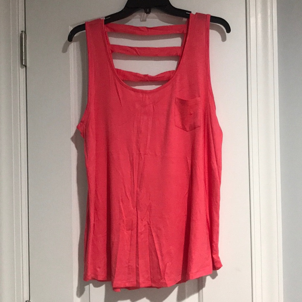 PLUS TANK W/cutout detail on back